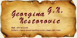 Georgina Nestorović vizit kartica